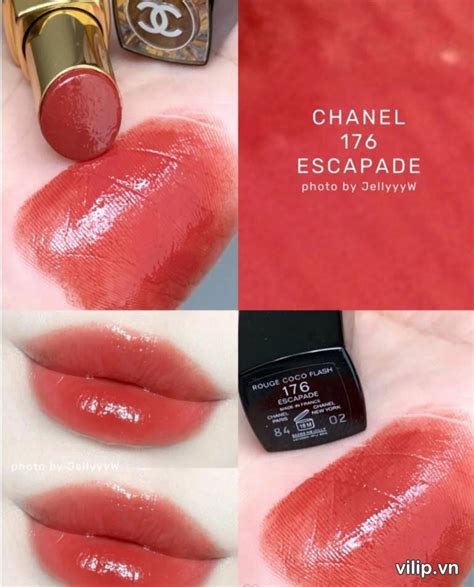 chanel rouge coco flash 176 escapade|temptalia chanel red coco.